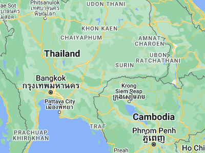 Map showing location of Pa Kham (14.43817, 102.72558)
