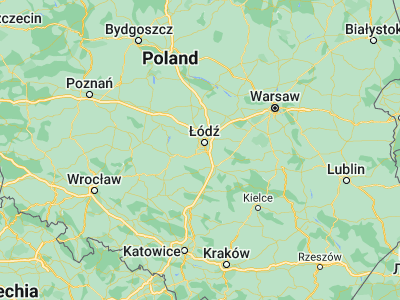 Map showing location of Pabianice (51.66446, 19.35473)