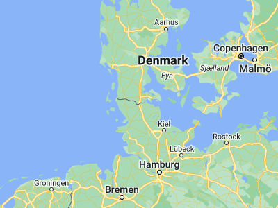 Map showing location of Padborg (54.82657, 9.36247)