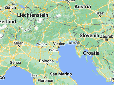 Map showing location of Paese (45.67417, 12.16389)