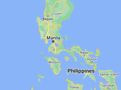 Map showing location of Paete (14.3647, 121.4829)