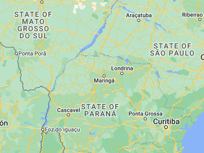 Map showing location of Paiçandu (-23.4575, -52.04861)