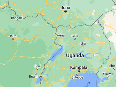 Map showing location of Paidha (2.41669, 30.98551)