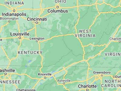 Map showing location of Paintsville (37.81454, -82.80711)