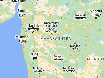 Map showing location of Paithan (19.48333, 75.38333)