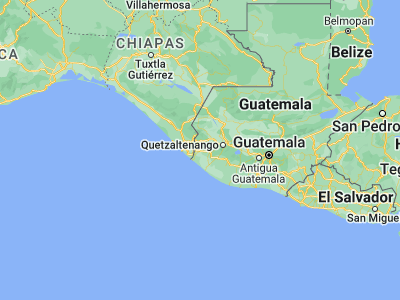 Map showing location of Pajapita (14.71667, -92.03333)