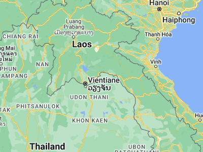 Map showing location of Pak Khat (18.30556, 103.30441)