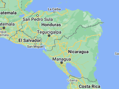 Map showing location of Palacagüina (13.45566, -86.40622)