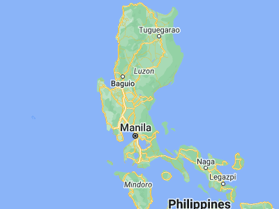 Map showing location of Palayan City (15.5415, 121.0848)