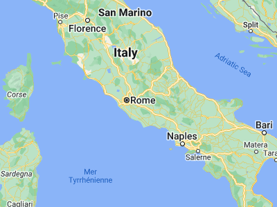 Map showing location of Palestrina (41.83552, 12.88899)