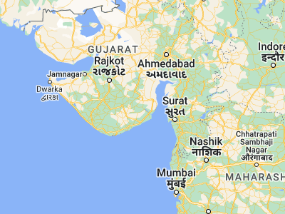 Map showing location of Pālitāna (21.51667, 71.83333)