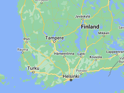 Map showing location of Pälkäne (61.33424, 24.27197)