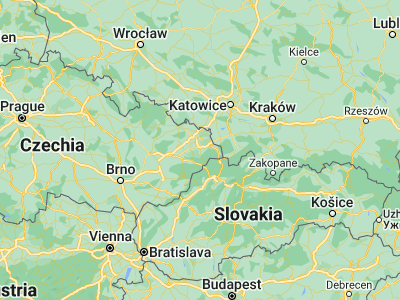 Map showing location of Palkovice (49.63467, 18.31508)