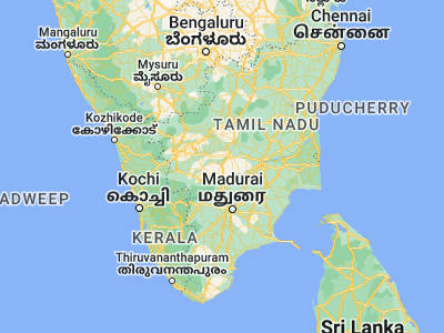 Map showing location of Pallappatti (10.72057, 77.87951)