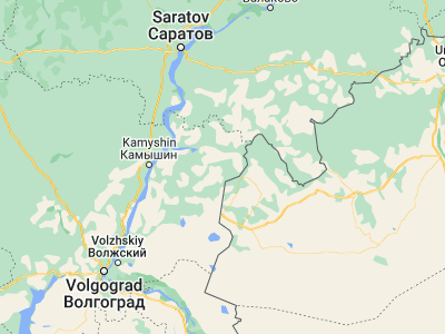 Map showing location of Pallasovka (50.05, 46.88333)