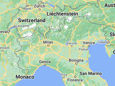 Map showing location of Palazzolo sull'Oglio (45.60368, 9.89716)