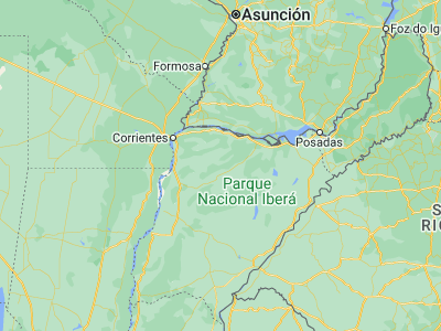 Map showing location of Palmar Grande (-27.94195, -57.90057)