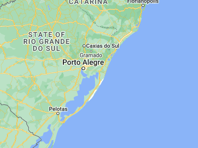 Map showing location of Palmares do Sul (-30.25778, -50.50972)