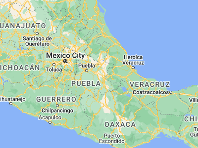 Map showing location of Palmarito Tochapán (18.89891, -97.63892)