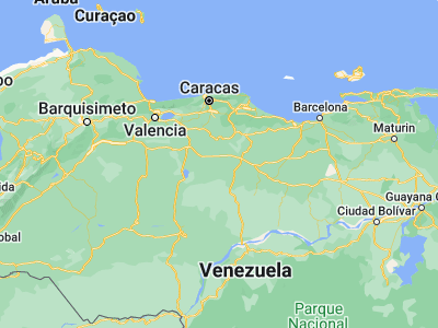 Map showing location of Palmasola (9.23333, -66.71667)
