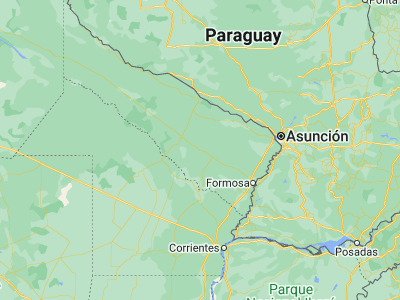 Map showing location of Palo Santo (-25.56332, -59.33781)