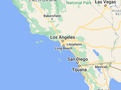 Map showing location of Palos Verdes Estates (33.80057, -118.39007)
