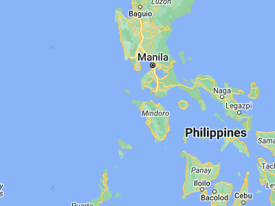 Map showing location of Paluan (13.416, 120.4623)