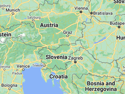 Map showing location of Pameče (46.53417, 15.07917)