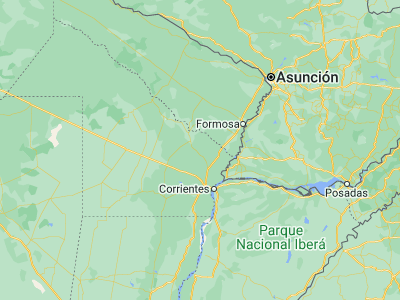 Map showing location of Pampa Almirón (-26.7, -59.13333)