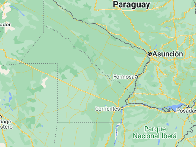 Map showing location of Pampa del Indio (-26.06468, -59.91898)