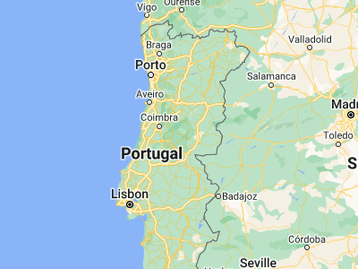 Map showing location of Pampilhosa da Serra (40.0462, -7.95182)
