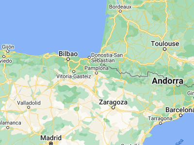 Map showing location of Pamplona (42.81687, -1.64323)