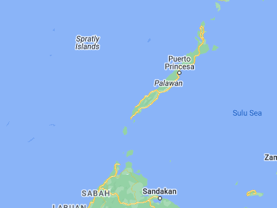 Map showing location of Panalingaan (8.78417, 117.42306)