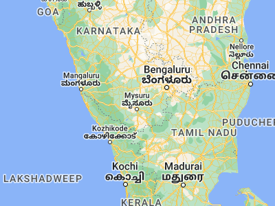 Map showing location of Pāndavapura (12.50056, 76.67333)