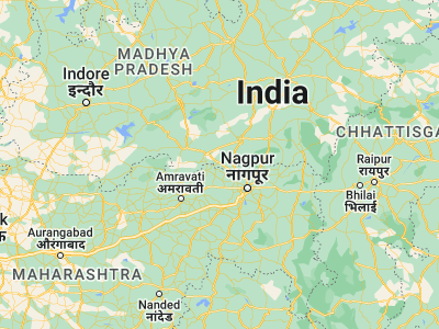 Map showing location of Pāndhurna (21.6, 78.51667)
