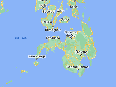 Map showing location of Pangabuan (8.05694, 123.69583)