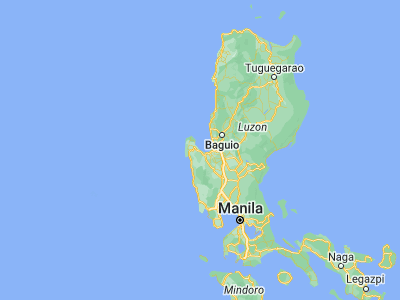 Map showing location of Pangascasan (16.11691, 120.08664)