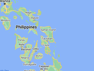 Map showing location of Pangdan (11.74444, 124.91667)