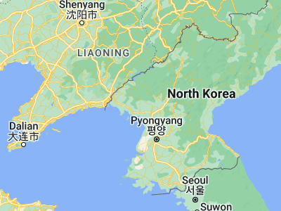 Map showing location of Panghyŏn-dong (39.88722, 125.24139)