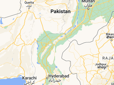Map showing location of Pāno Āqil (27.85685, 69.11156)