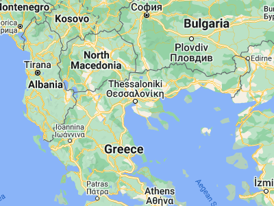 Map showing location of Panórama (40.58779, 23.0315)