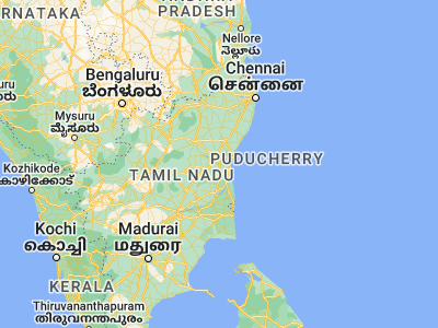 Map showing location of Panruti (11.77662, 79.55269)