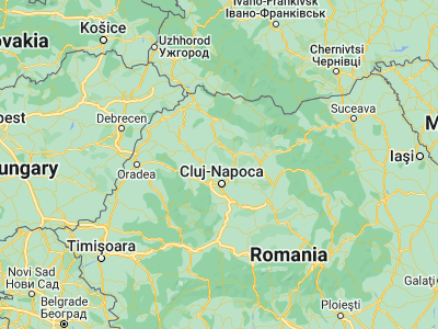 Map showing location of Panticeu (47.03333, 23.56667)