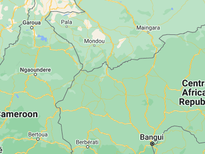 Map showing location of Paoua (7.24269, 16.44059)