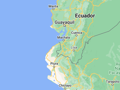 Map showing location of Papayal (-3.59667, -80.20889)