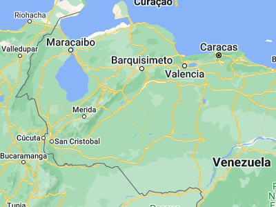 Map showing location of Papelón (8.94109, -69.4602)