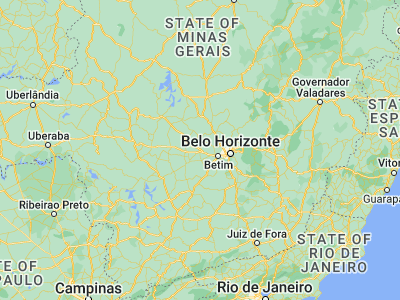 Map showing location of Pará de Minas (-19.86028, -44.60833)