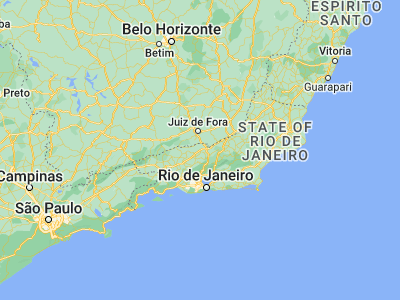 Map showing location of Paraíba do Sul (-22.16194, -43.29278)