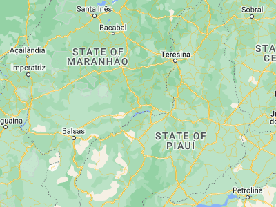 Map showing location of Paraibano (-6.43306, -43.98361)