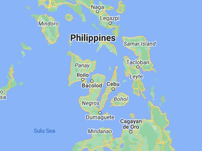 Map showing location of Paraiso (10.8849, 123.3627)